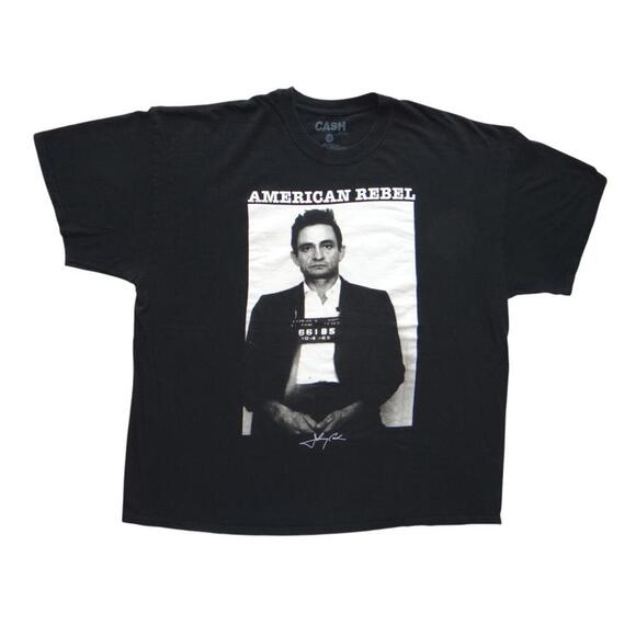 Johnny Cash American Rebel T-Shirt - Iconic Style - Picture 1 of 4
